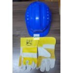 Safety Helmet and Gloves