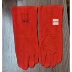 Red Leather Safety Gloves 16" in Kenya