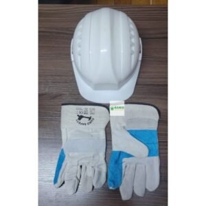 Heavy Duty Safety Helmet & Gloves