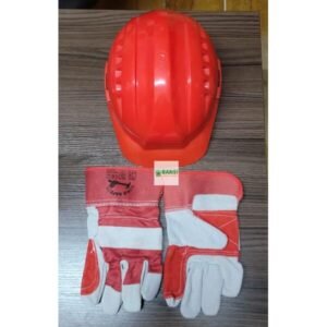 Protective Safety Helmet and Hand Gloves
