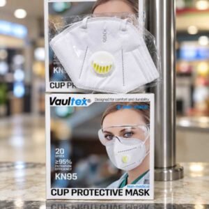 Vaultex KN95 Cup Protective Mask with Valve