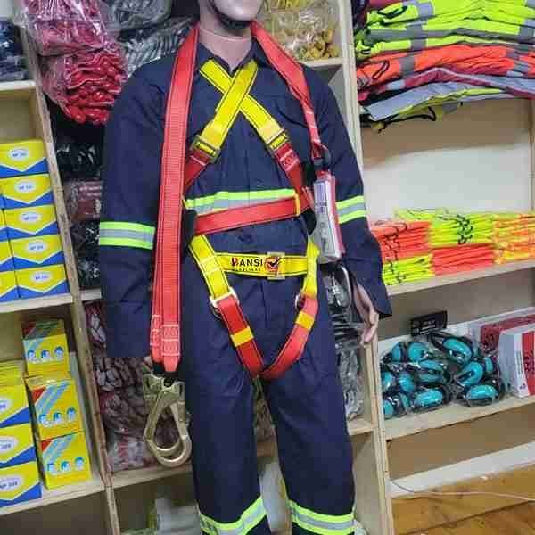 Bansi Safety Gear fall protection equipment supplier in Nairobi with safety harnesses work at height PPE safety helmets boots gloves and safety gear