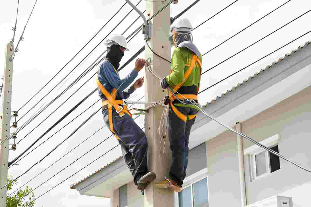 Pole Climbers in Kenya