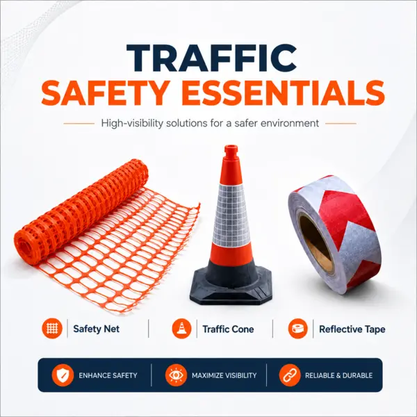 Bansi Safety Gear road construction PPE supplier in Nairobi with traffic cones reflector jackets helmets boots gloves and warning signs