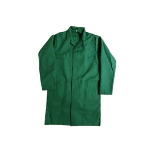 Premium Green Dustcoat for laboratories, manufacturing industries, warehouses, engineering workshops, and industrial workplaces in Kenya.