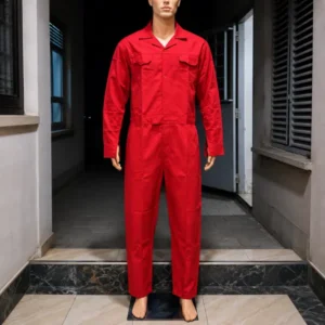 Red Plain Overall