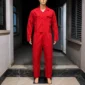 Red Plain Overall