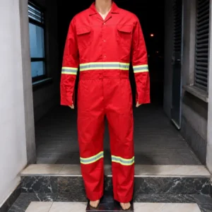 Red Reflective Overalls in Kenya
