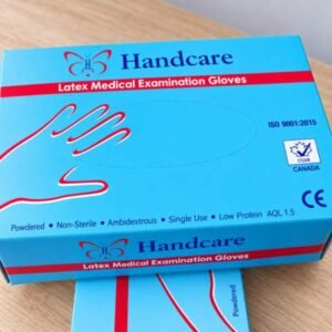 Handcare Powdered Latex Medical Examination Gloves